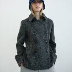 L.L. Bean Women's Charcoal Pea Coat